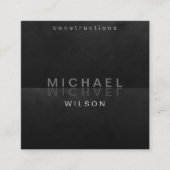 Professioneel elegant, modern, eenvoudig, minimali vierkante visitekaartje (Voorkant)