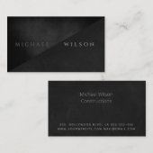 Professioneel elegant modern, eenvoudig minimalist visitekaartje (Voorkant / Achterkant)
