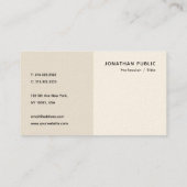 Professioneel Elegant Modern Eenvoudige Sjabloon L Visitekaartje (Achterkant)