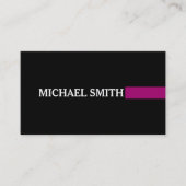 Professioneel Elegant Modern Flirt Plain Black Visitekaartje (Voorkant)