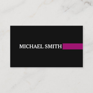 Professioneel Elegant Modern Flirt Plain Black Visitekaartje