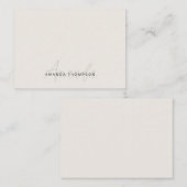 Professioneel Elegant Modern Gepersonaliseerd met Notitiekaartje (Voorkant / Achterkant)