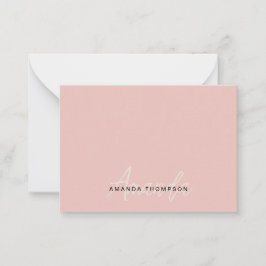 Professioneel Elegant Modern Gepersonaliseerd met  Notitiekaartje