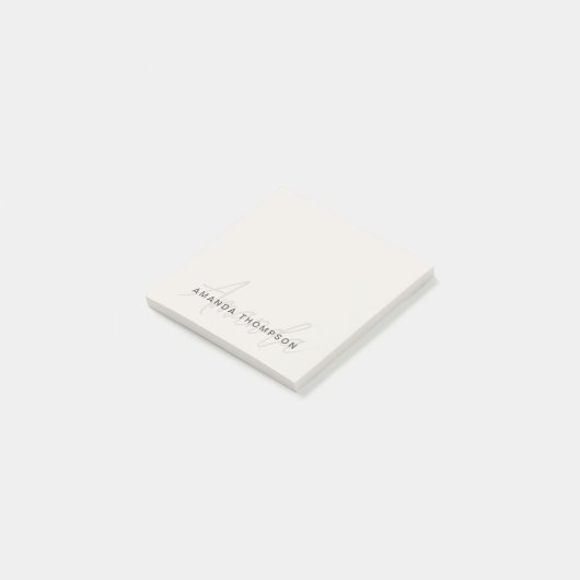 Professioneel Elegant Modern Gepersonaliseerd met  Post-it® Notes (Schuin)