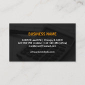 Professioneel elegant modern grijs accountant visitekaartje (Achterkant)