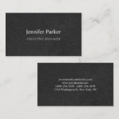 Professioneel elegant modern grijs stijlvol visitekaartje (Voorkant / Achterkant)