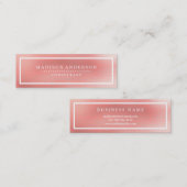 Professioneel elegant modern mini visitekaartje (Voorkant / Achterkant)