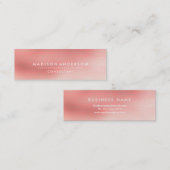 Professioneel elegant modern mini visitekaartje (Voorkant / Achterkant)