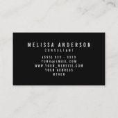 Professioneel Elegant Modern Minimalist Crimson Re Visitekaartje (Achterkant)