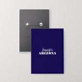 Professioneel elegant modern minimalistisch donker button (Voorkant / Achterkant)