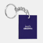 Professioneel elegant modern minimalistisch donker sleutelhanger (Voorkant Links)