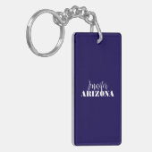 Professioneel elegant modern minimalistisch donker sleutelhanger (Voorkant Links)