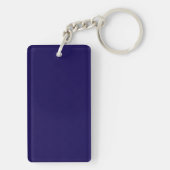 Professioneel elegant modern minimalistisch donker sleutelhanger (achterkant)