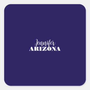 Professioneel elegant modern minimalistisch donker vierkante sticker