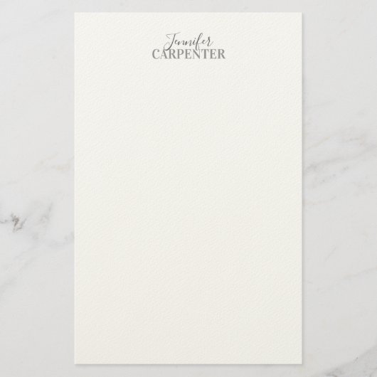 Professioneel elegant modern minimalistisch eenvou briefpapier (Voorkant)