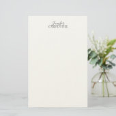 Professioneel elegant modern minimalistisch eenvou briefpapier (Staand voorkant)