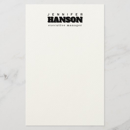 Professioneel elegant modern minimalistisch eenvou briefpapier (Voorkant)