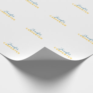 Professioneel elegant modern minimalistisch eenvou cadeaupapier