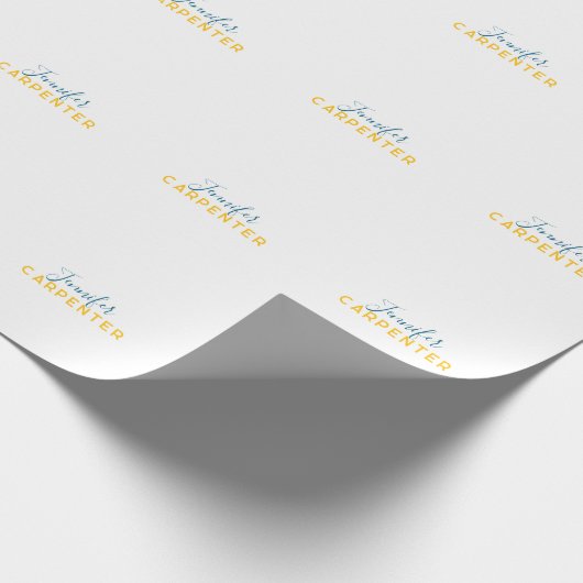 Professioneel elegant modern minimalistisch eenvou cadeaupapier (Hoek)