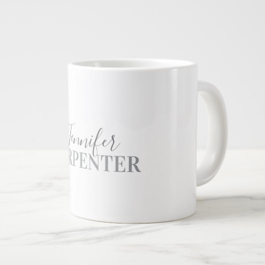 Professioneel elegant modern minimalistisch eenvou grote koffiekop (Voorkant rechts)