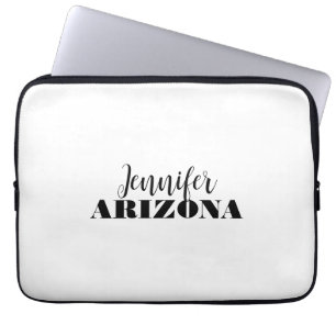 Professioneel elegant modern minimalistisch eenvou laptop sleeve