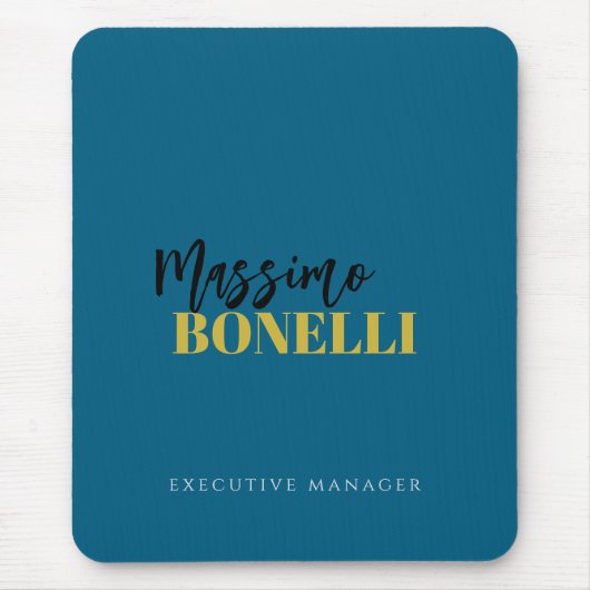Professioneel elegant modern minimalistisch eenvou muismat (Voorkant)