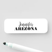 Professioneel elegant modern minimalistisch eenvou naamplaatje (In situ)