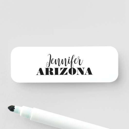 Professioneel elegant modern minimalistisch eenvou naamplaatje (In situ)