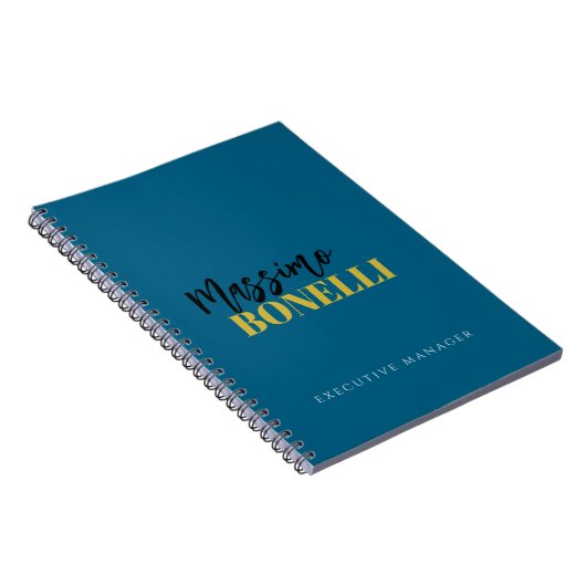 Professioneel elegant modern minimalistisch eenvou notitieboek (Rechterzijde)