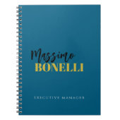 Professioneel elegant modern minimalistisch eenvou notitieboek (Voorkant)