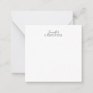 Professioneel elegant modern minimalistisch eenvou notitiekaartje