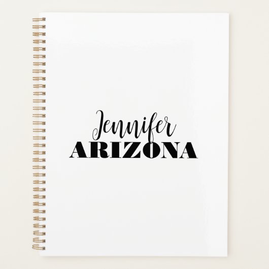 Professioneel elegant modern minimalistisch eenvou planner (Voorkant)