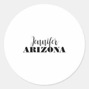 Professioneel elegant modern minimalistisch eenvou ronde sticker