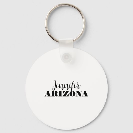 Professioneel elegant modern minimalistisch eenvou sleutelhanger (Voorkant)