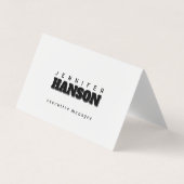 Professioneel elegant modern minimalistisch eenvou visitekaartje (Voorkant)