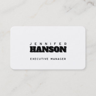 Professioneel elegant modern minimalistisch eenvou visitekaartje