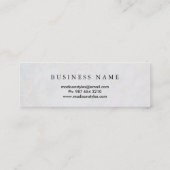 Professioneel Elegant Modern Minimalistisch Gepers Mini Visitekaartje (Achterkant)