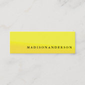 Professioneel Elegant Modern Minimalistisch Gepers Mini Visitekaartje (Voorkant)