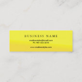 Professioneel Elegant Modern Minimalistisch Gepers Mini Visitekaartje (Achterkant)