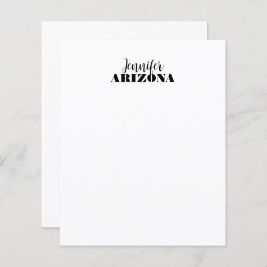 Professioneel elegant modern minimalistisch gewoon (Voorkant / Achterkant)