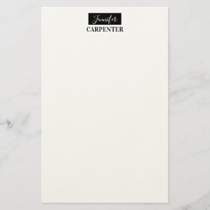 Professioneel elegant modern minimalistisch gewoon briefpapier