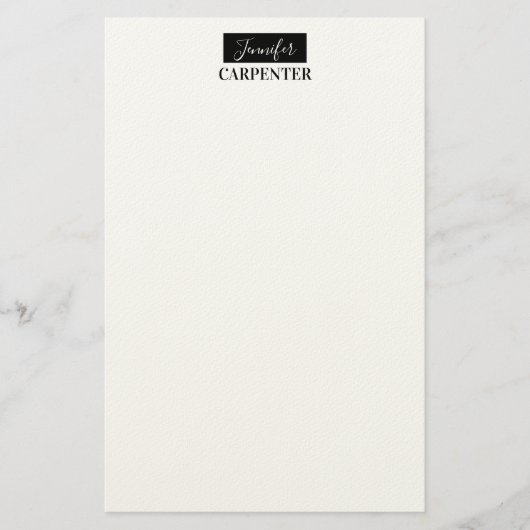 Professioneel elegant modern minimalistisch gewoon briefpapier (Voorkant)