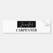 Professioneel elegant modern minimalistisch gewoon bumpersticker (Voorkant)