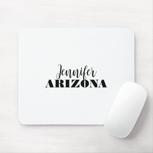 Professioneel elegant modern minimalistisch gewoon muismat (Met muis)