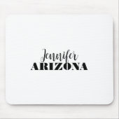 Professioneel elegant modern minimalistisch gewoon muismat (Voorkant)