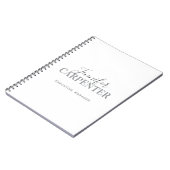 Professioneel elegant modern minimalistisch gewoon notitieboek (Linkerzijde)