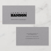 Professioneel elegant modern minimalistisch gewoon visitekaartje (Voorkant / Achterkant)