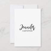 Professioneel elegant modern minimalistisch met na bedankkaart (Voorkant)