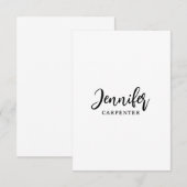 Professioneel elegant modern minimalistisch met na bedankkaart (Voorkant / Achterkant)