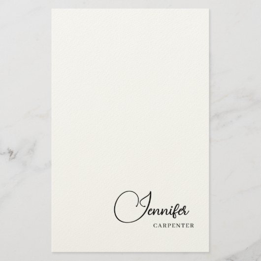 Professioneel elegant modern minimalistisch met na briefpapier (Voorkant)